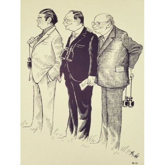 Bellocq Equestrian print #94 John Gaines, Daniel G. Van Clief, Sandy MacLeod - Picture 1 of 3